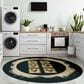 Dalyn Rug Company Kendall KE4 8" Round Black Area Rug, , large