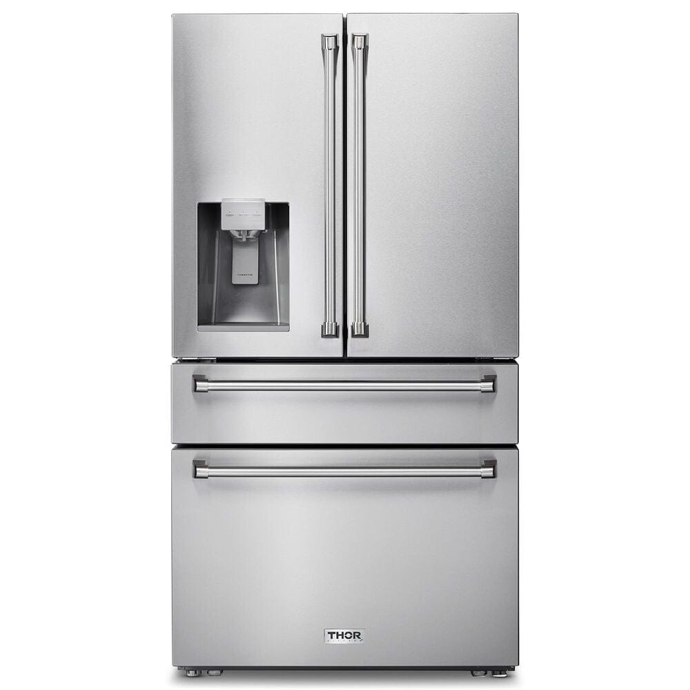 Thor Kitchen 21.6 Cu. Ft. Professional French Door Refrigerator with Ice and Water Dispenser in Stainless Steel, , large