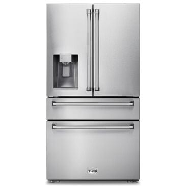 Thor Kitchen 36" Professional French Door Refrigerator with Ice and Water Dispenser in Stainless Steel, , large