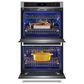 Kitchenaid 2-Piece Kitchen Package with PrintShield Stainless Steel 30" Double Wall Oven and Black 30" Electric Cooktop, , large