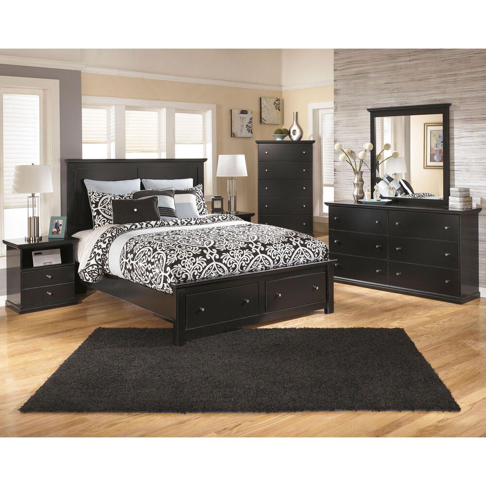 Ashley Maribel 1 Drawer Nightstand in Black, , large