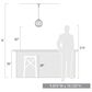 Golden Lighting Powell Small Pendant in Matte Black, , large