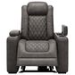 Signature Design by Ashley HyllMont Power Recliner with Power Headrest in Gray, , large