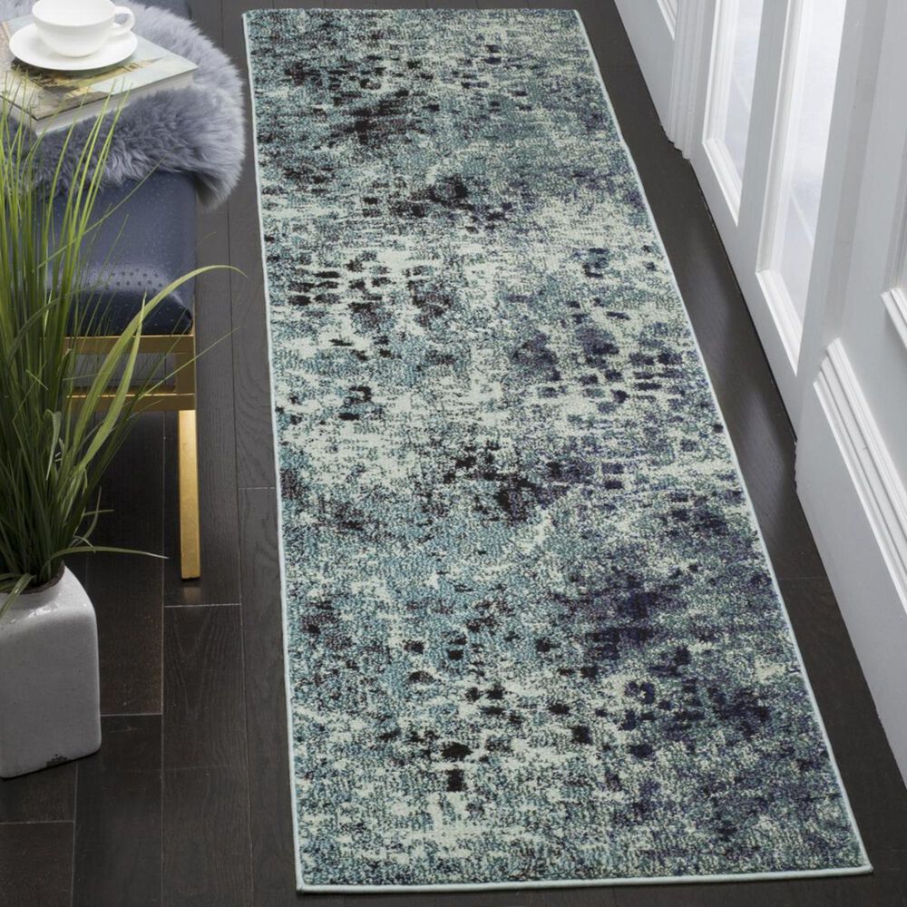 Safavieh Monaco MNC225J 2&#39;2&quot; x 12&#39; Light Blue Runner, , large