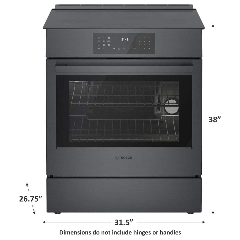 Bosch 800 Series 30&quot; Slide-in Electric Induction Range in Black Stainless Steel, , large