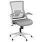 HOMLUX Swivel Ergonomic Office Chair with Headrest Lumbar Support in Gray, , large