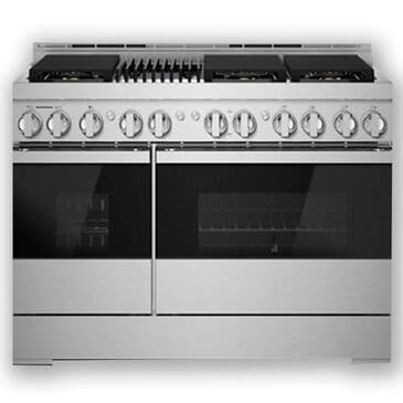 JennAir 48" Gas Professional Range with Infrared Grill in Black Glass, , large