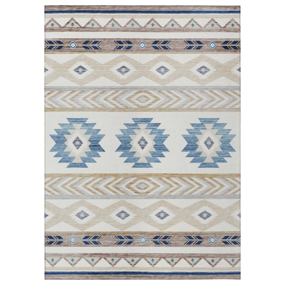 Dalyn Rug Company Phoenix PH3 8" Round Ivory Indoor/Outdoor Area Rug, , large