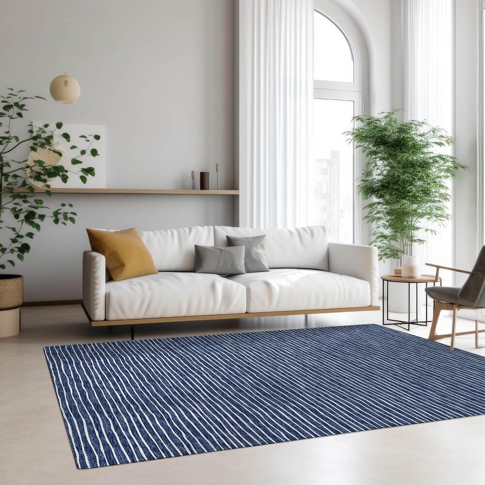 Dalyn Rug Company Laidley 5' x 7'6" Navy Indoor/Outdoor Area Rug, , large