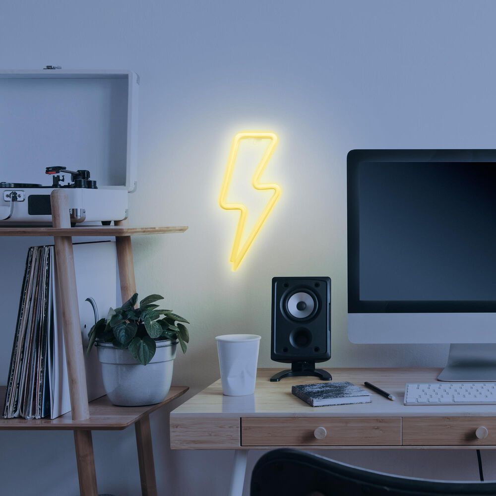 InnoVibe Lightning Bolt Wall Decor in Multicolor, , large
