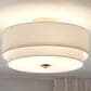 Vaxcel Burnaby 3-Light Semi-Flush Mount in Matte Brass, , large