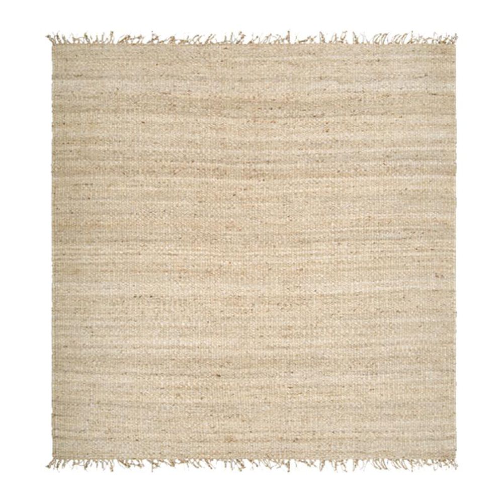 Surya Jute Bleached JUTE BLEACH 8" Square Cream Area Rug, , large
