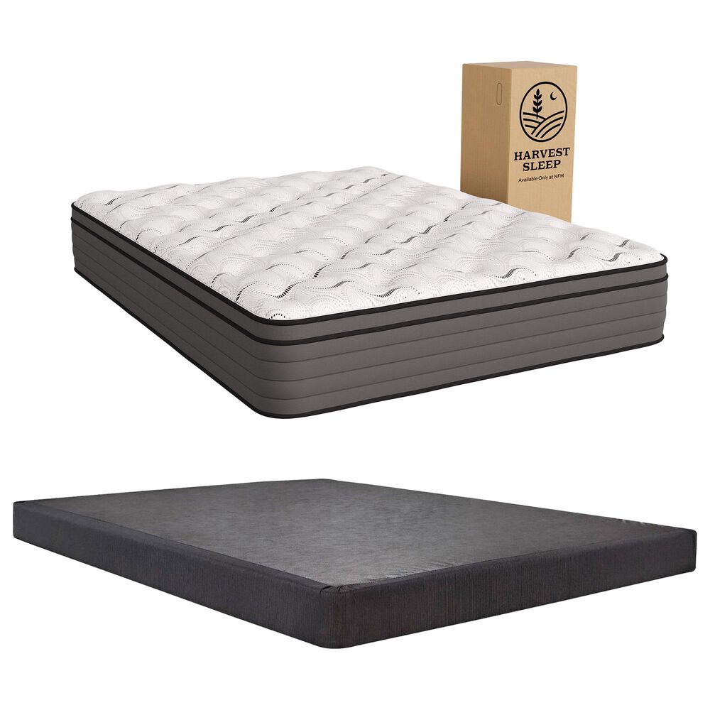 Harvest Sleep Lily Plush Euro Top California King Mattress with Low Profile Box Spring, , large