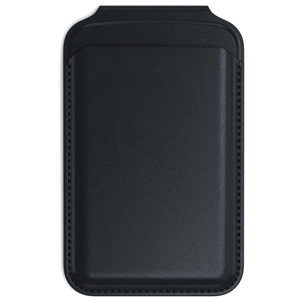 Satechi Vegan Leather Magnetic Wallet Stand in Black, , large