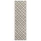 Dalyn Rug Company Soft Essentials Plaid Beige 2"3" x 7"6" Indoor/Outdoor Runner, , large