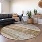 Dalyn Rug Company Nouveau NV5 8" Round Beige Indoor/Outdoor Area Rug, , large