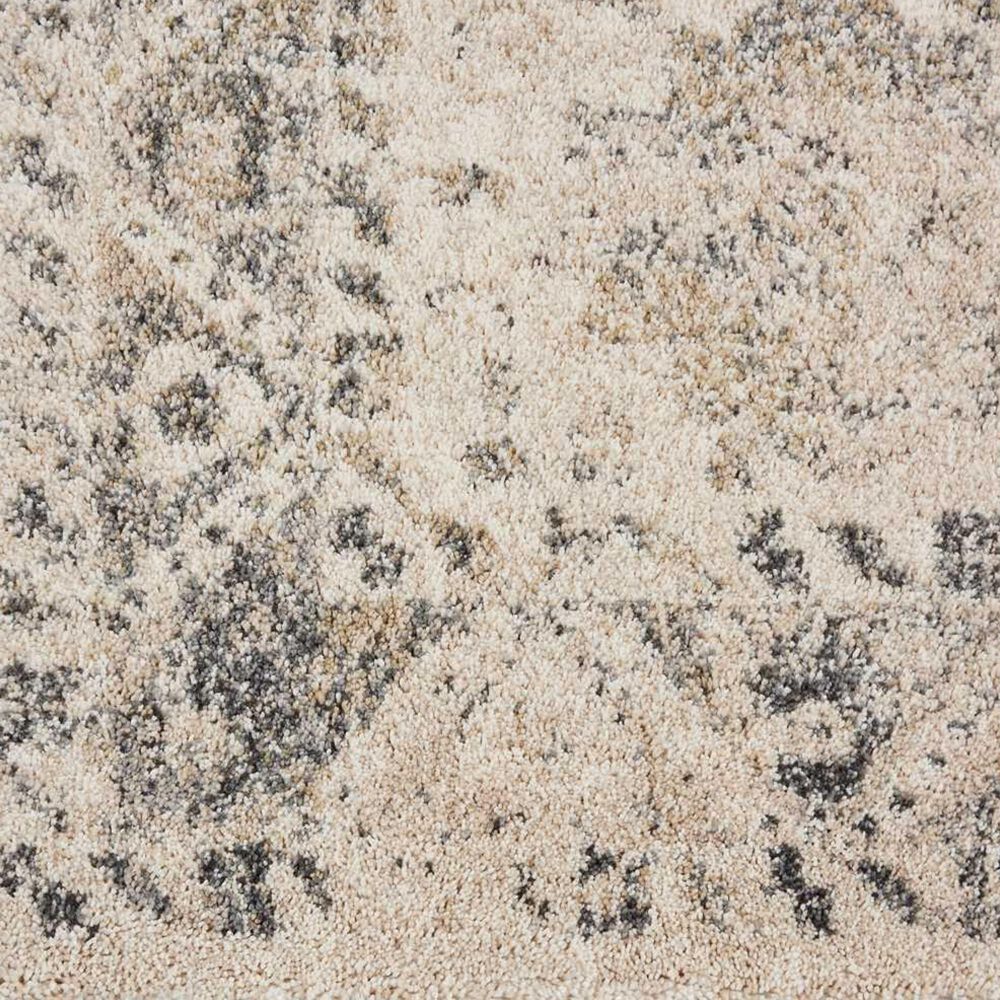 Nourison Fusion 2&#39;2&quot; x 7&#39;6&quot; Cream and Grey Runner, , large