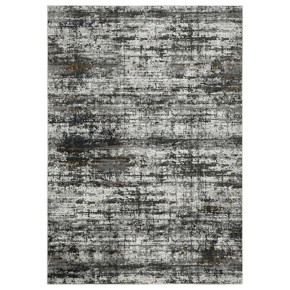 Oriental Weavers Gemini Cryptic 2"3" x 7"6" Charcoal Runner, , large