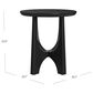 Bassett Mirror Company Dunnigan Round End Table in Black Matte, , large