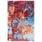 Nourison Prismatic PRS13 3"9" x 5"9" Blue and Flame Area Rug, , large