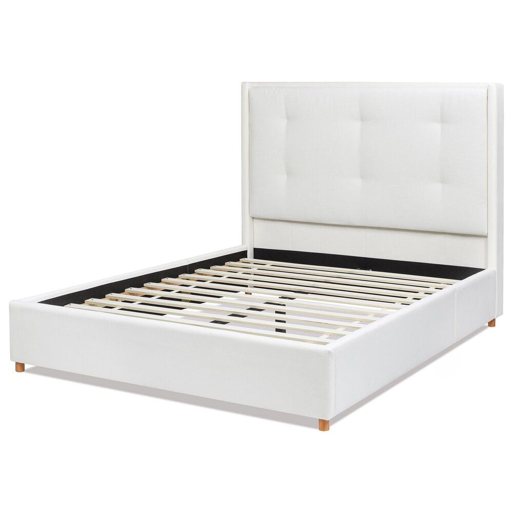 Jennifer Taylor Home Miramar Queen Platform Bed in Antique White, , large