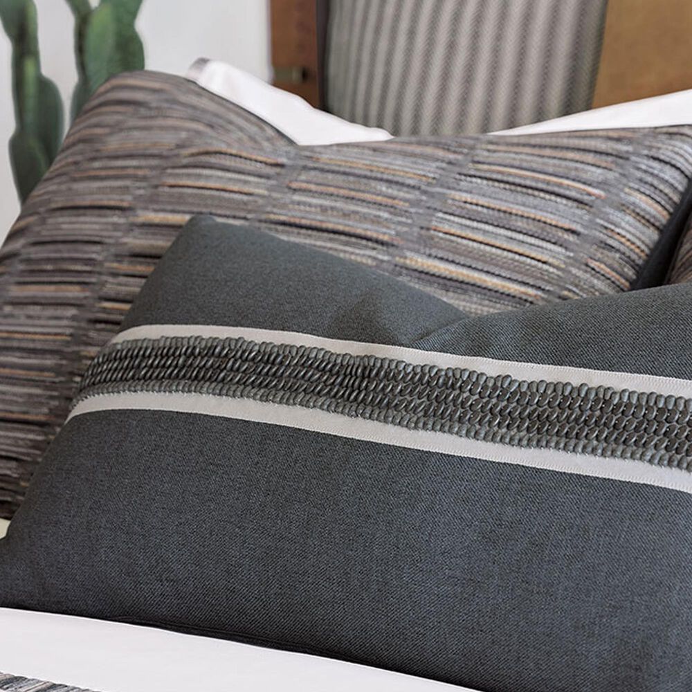 Eastern Accents Taos 15&quot; x 26&quot; Lumbar Pillow in Modesta Charcoal, , large