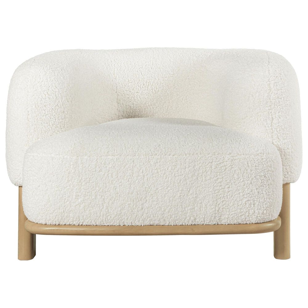 Coaster Lawler Barrel Back Accent Chair in Ivory, , large