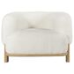 Coaster Lawler Barrel Back Accent Chair in Ivory, , large