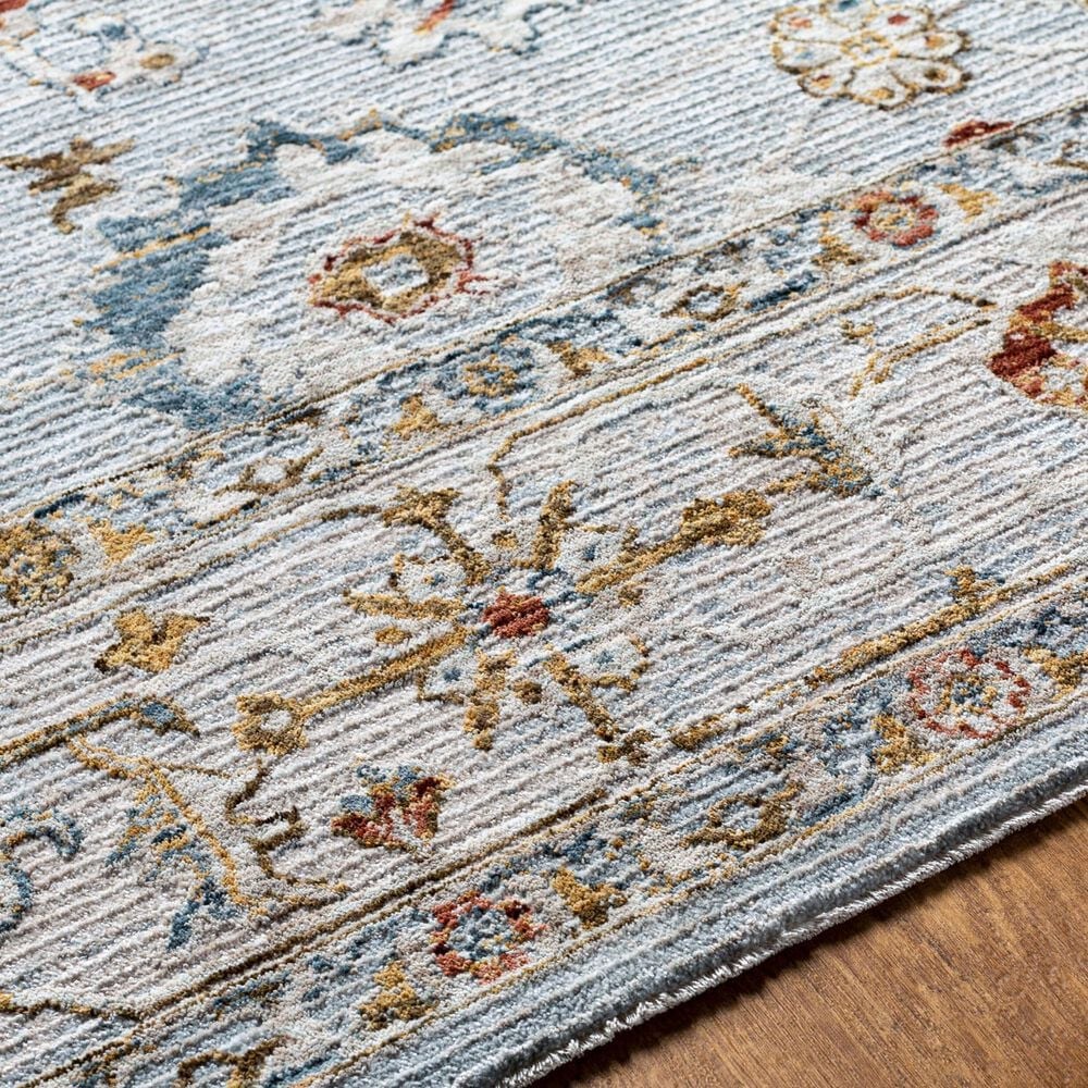 Surya Reina REN-2306 Light Gray, Cream, Denim, Rust, Mustard and Olive 10&#39; x 13&#39;11&quot; Area Rug, , large