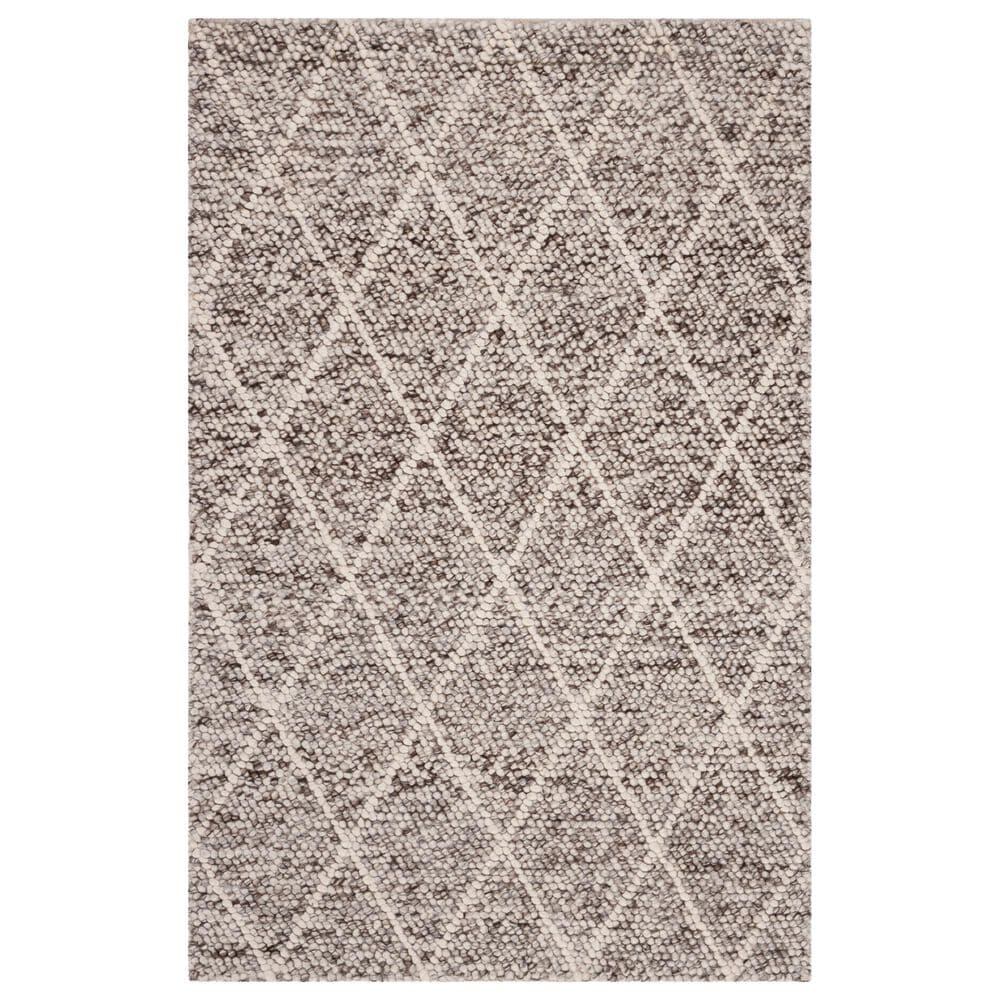 Safavieh Natura NAT712A 6" x 9" Ivory and Stone Area Rug, , large