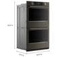 KitchenAid 30" Smart Double Wall Oven with Assisted Cook Cycles in Black Ore, , large