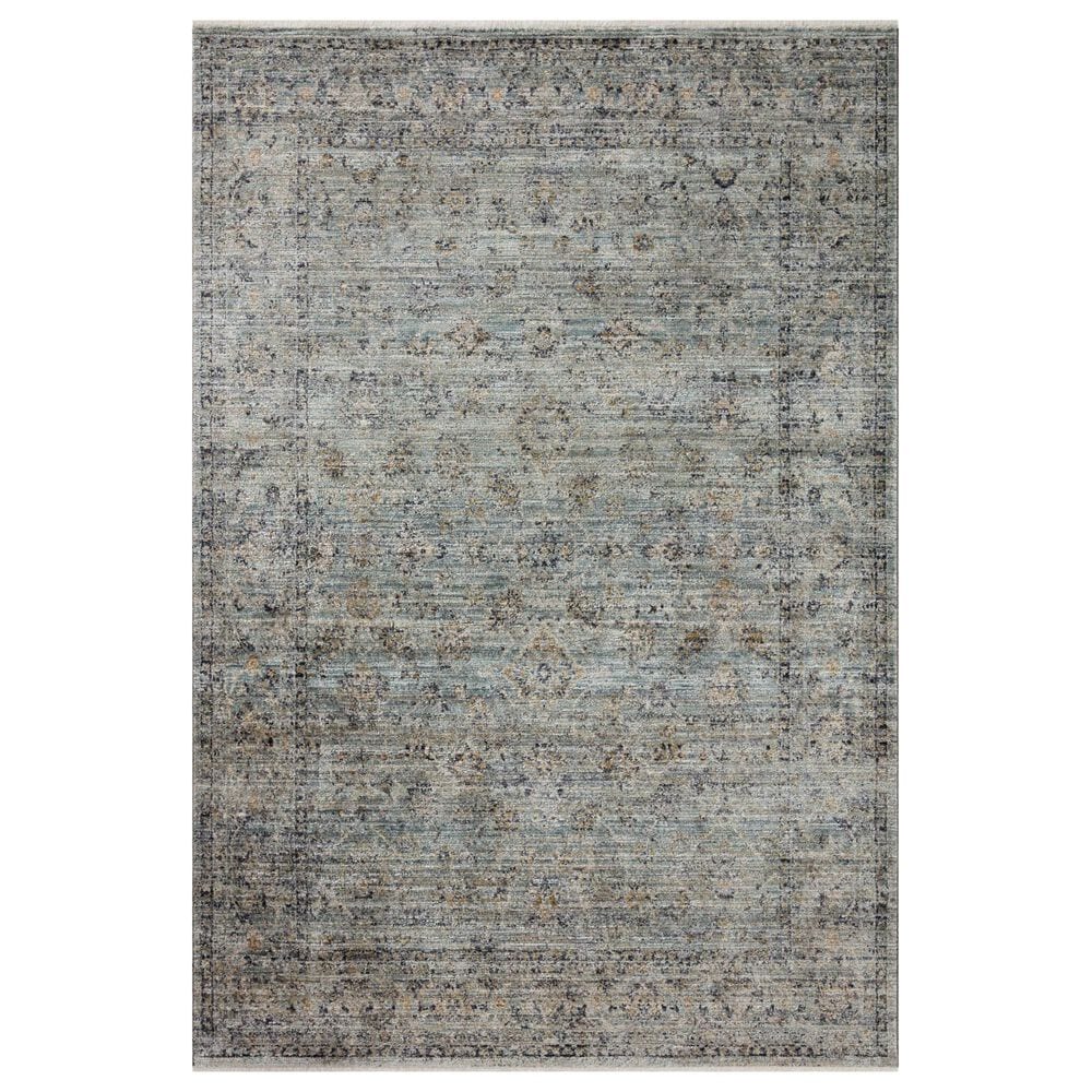 Loloi Katherine 2"3" x 3"10" Ocean and Gold Area Rug, , large