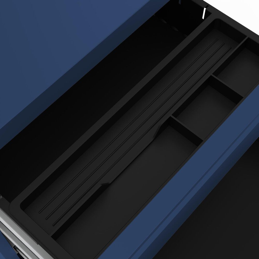 Furniture of America Crenshaw File Cabinet in Navy Blue, , large