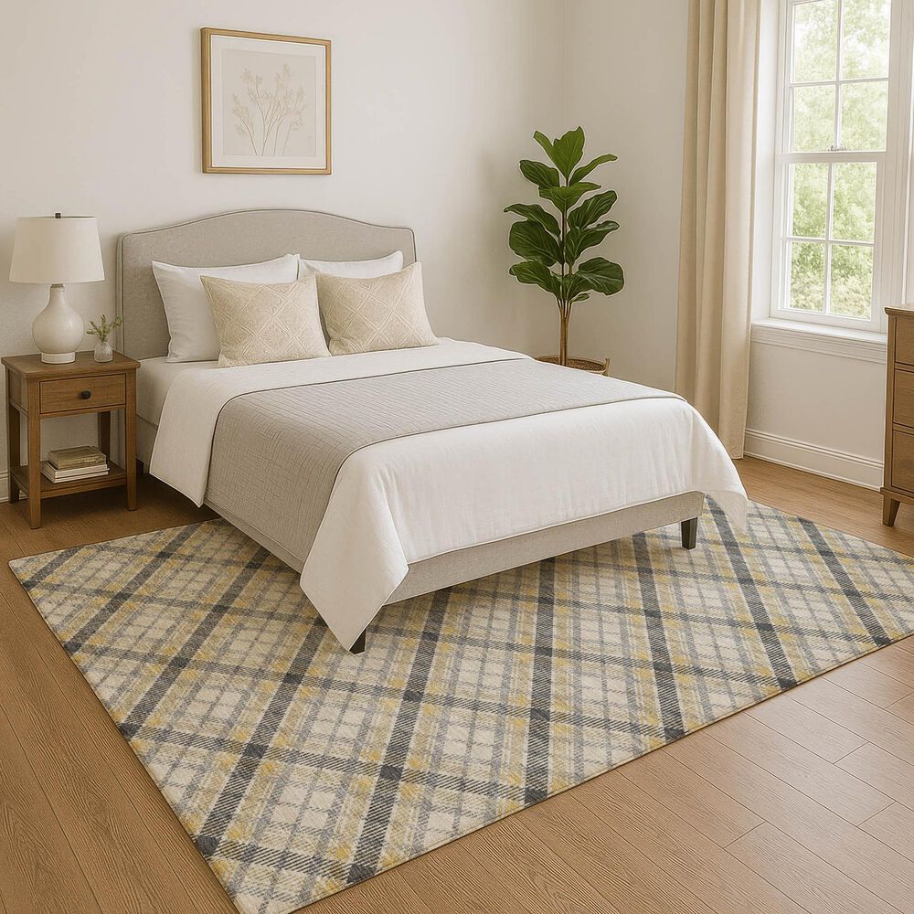 Dalyn Rug Company Soft Essentials Plaid Granite 8' x 10' Indoor/Outdoor Area Rug, , large