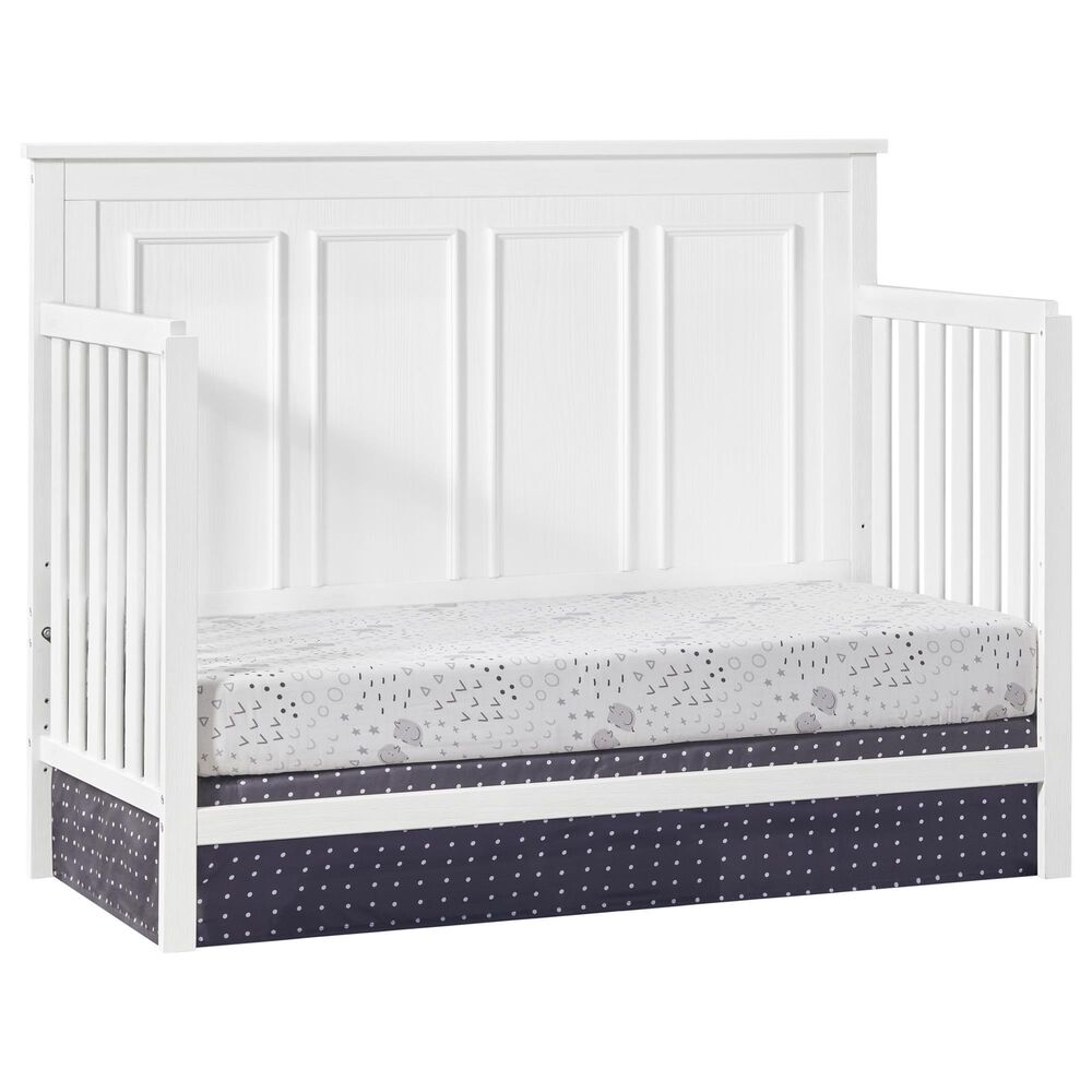 Oxford Baby Bennett 4-In-1 Convertible Crib in Rustic White, , large