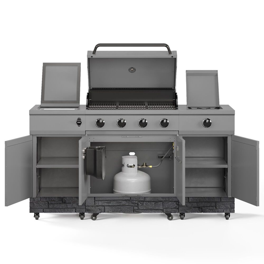 TYTUS Fresno Liquid Propane and Natural Gas Convertible Grill in Gunmetal and Graphite, , large