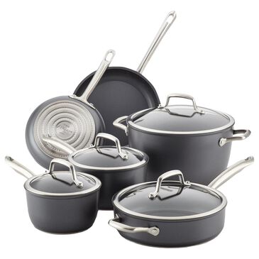 Anolon Nouvelle Copper Stainless Steel Cookware Set, 10-Piece