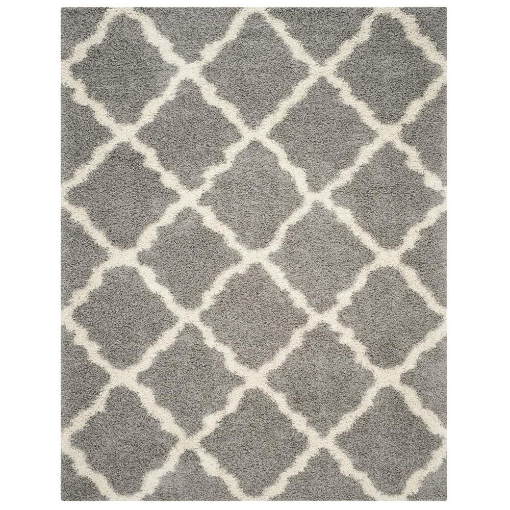 Safavieh Dallas Shag SGD257G-10 10" x 14" Grey/Ivory Area Rug, , large