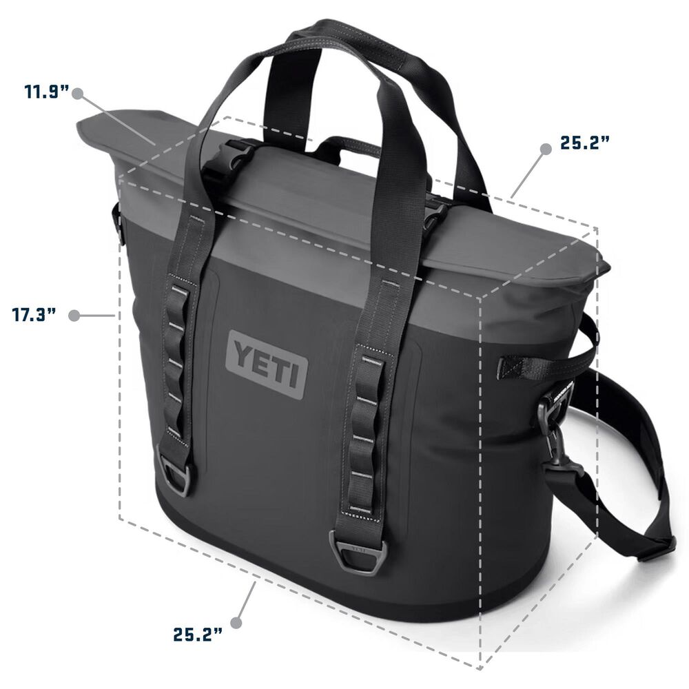 YETI Hopper M30 2.0 Soft Cooler in Black Forest Green, , large