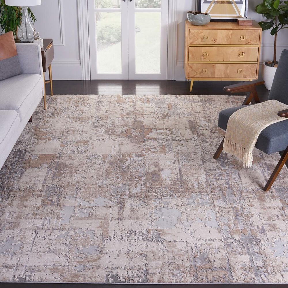 Safavieh Invista 9&#39; x 12&#39; Cream and Beige Area Rug, , large