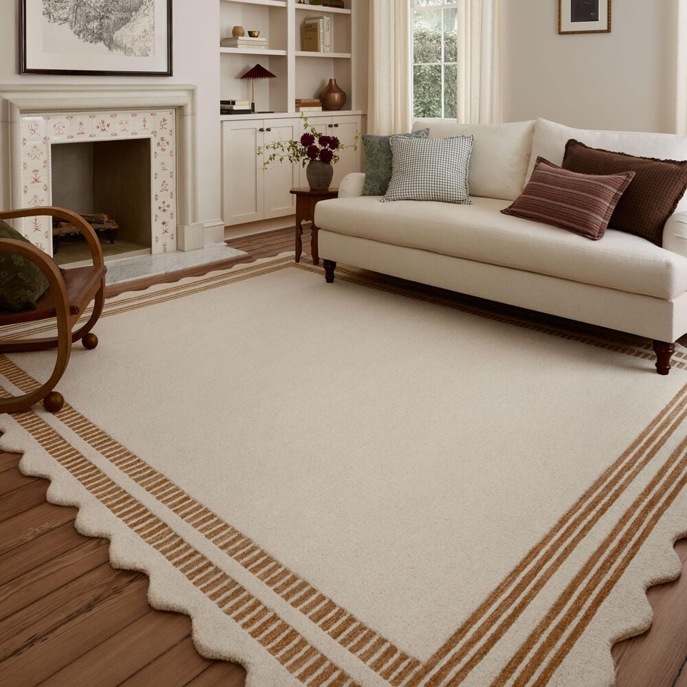 Loloi II Scottie 8&#39;6&quot; x 11&#39;6&quot; Ivory and Rust Area Rug, , large