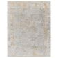 Surya Dresden Medium Gray, White, Light Slate, Gray, Mustard and Denim 6"7" x 9"6" Area Rug, , large