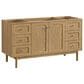 James Martin Vanities Laurent 60" Single Bathroom Vanity in Light Natural Oak with 3 cm Victorian Silver Quartz Top and Rectangular Sink, , large