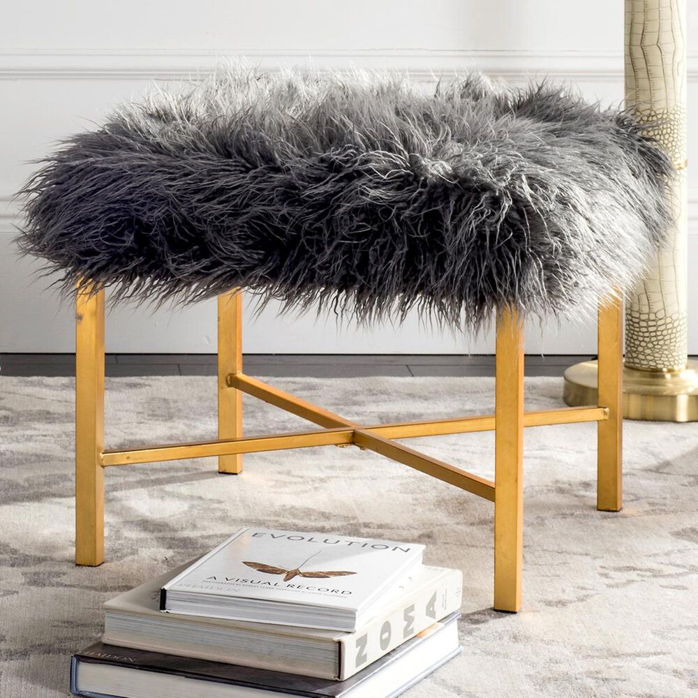 Safavieh Horace X-Square Bench in Grey, , large