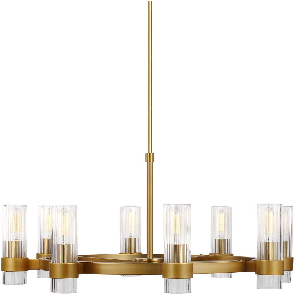 Visual Comfort & Co. Geneva Medium Chandelier in Burnished Brass, , large