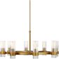 Visual Comfort & Co. Geneva Medium Chandelier in Burnished Brass, , large