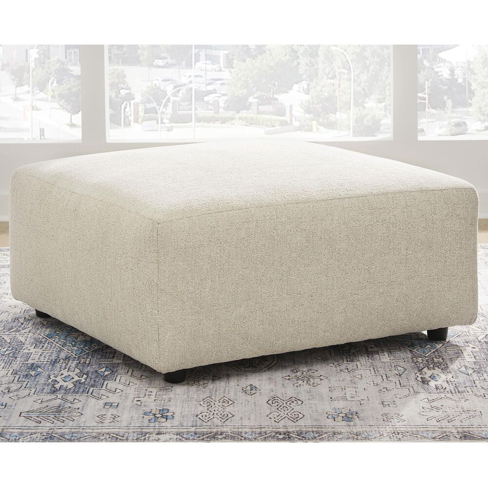 Ashley Edenfield Oversized Accent Ottoman in Linen, , large