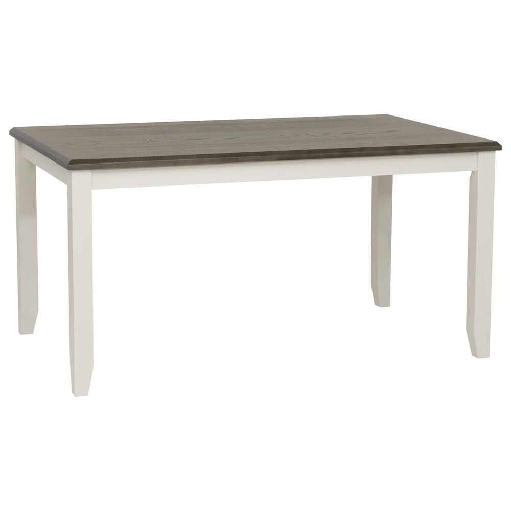 Linon Home Decor Jane Dining Table in Vanilla White and Grey - Table Only, , large