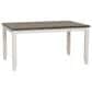 Linon Home Decor Jane Dining Table in Vanilla White and Grey - Table Only, , large