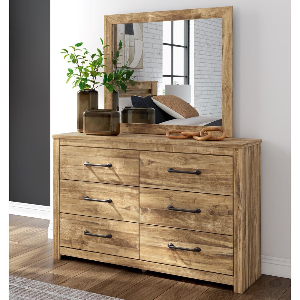 Ashley Maystonna Dresser and Mirror in Brown, , large